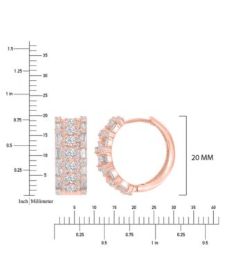 Oval Puffy Hoop Earrings in 14K Gold over Sterling Silver