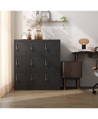 Streamdale 9-Door Employee Storage Locker (Black)