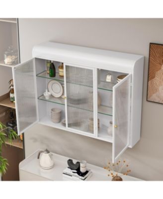 Arched Glass Wall Cabinets