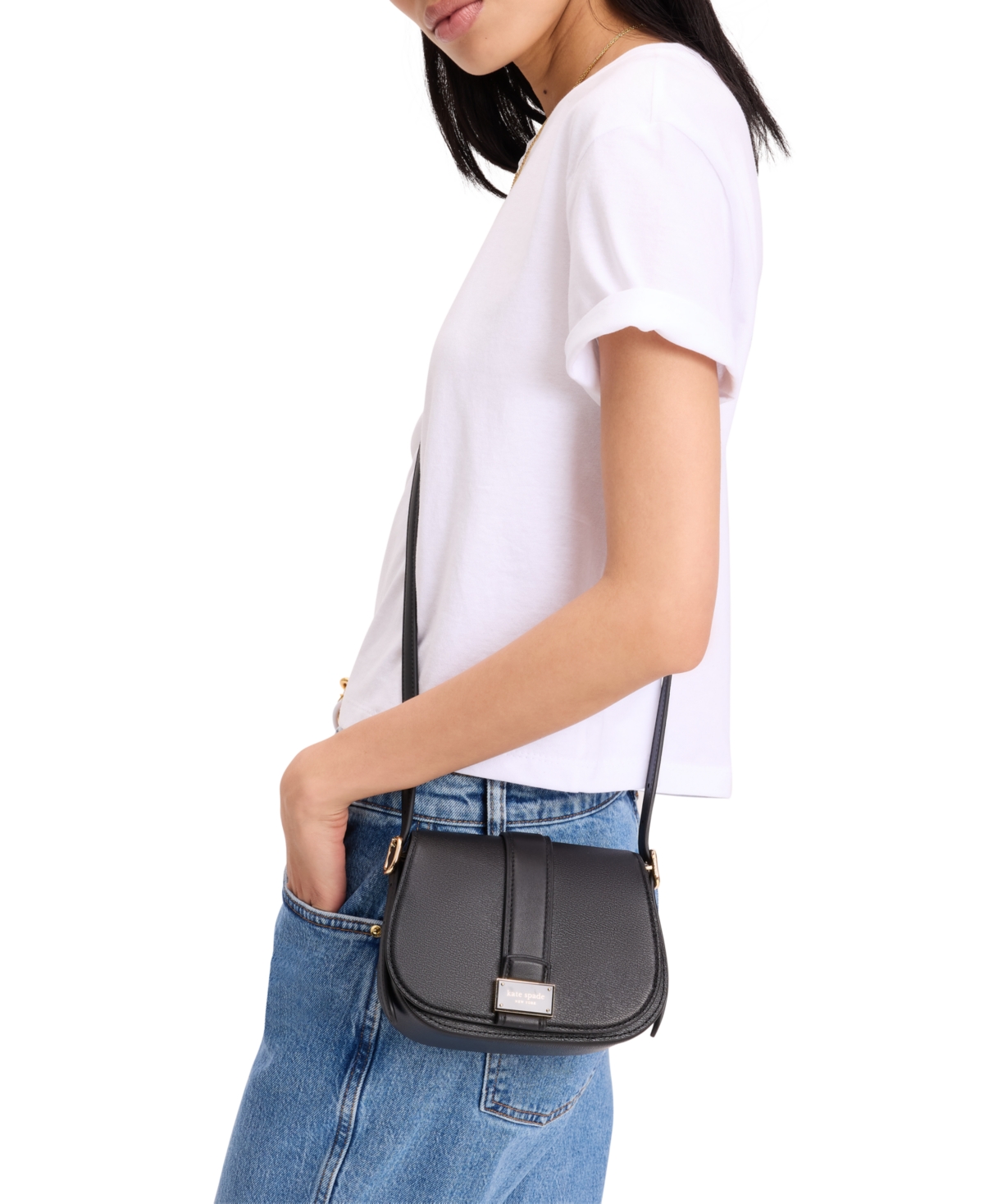Kate Spade Nouveau Textured Mini Saddle Bag