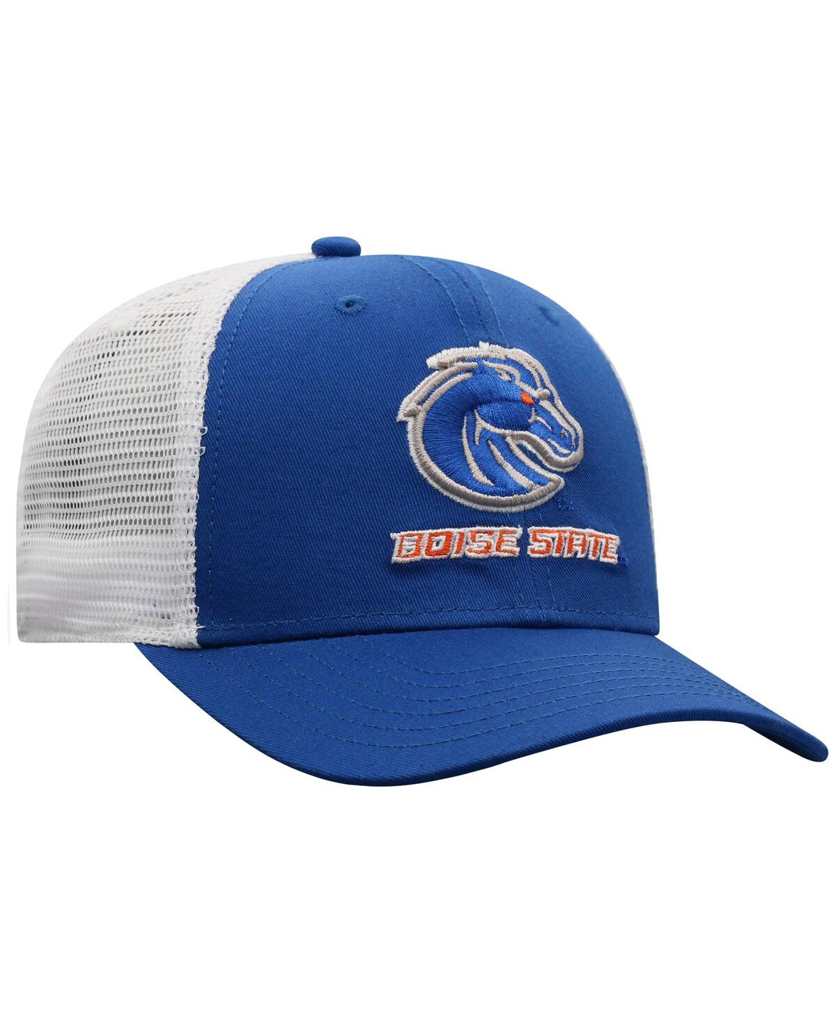 Top Of The World Men'sâ Royal/white Boise State Broncos Victory Baseline Adjustable Trucker Hat