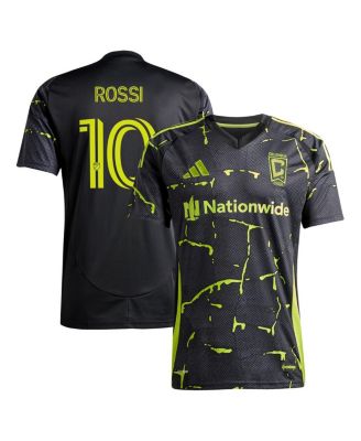 adidas - Men's Diego Rossi Black Columbus Crew 2025 The Goosebumps Kit Replica Player Jersey