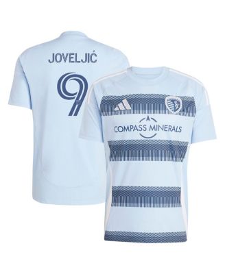 adidas - Men's Dejan Joveljic Light Blue Sporting Kansas City 2025 One KC Replica Player Jersey
