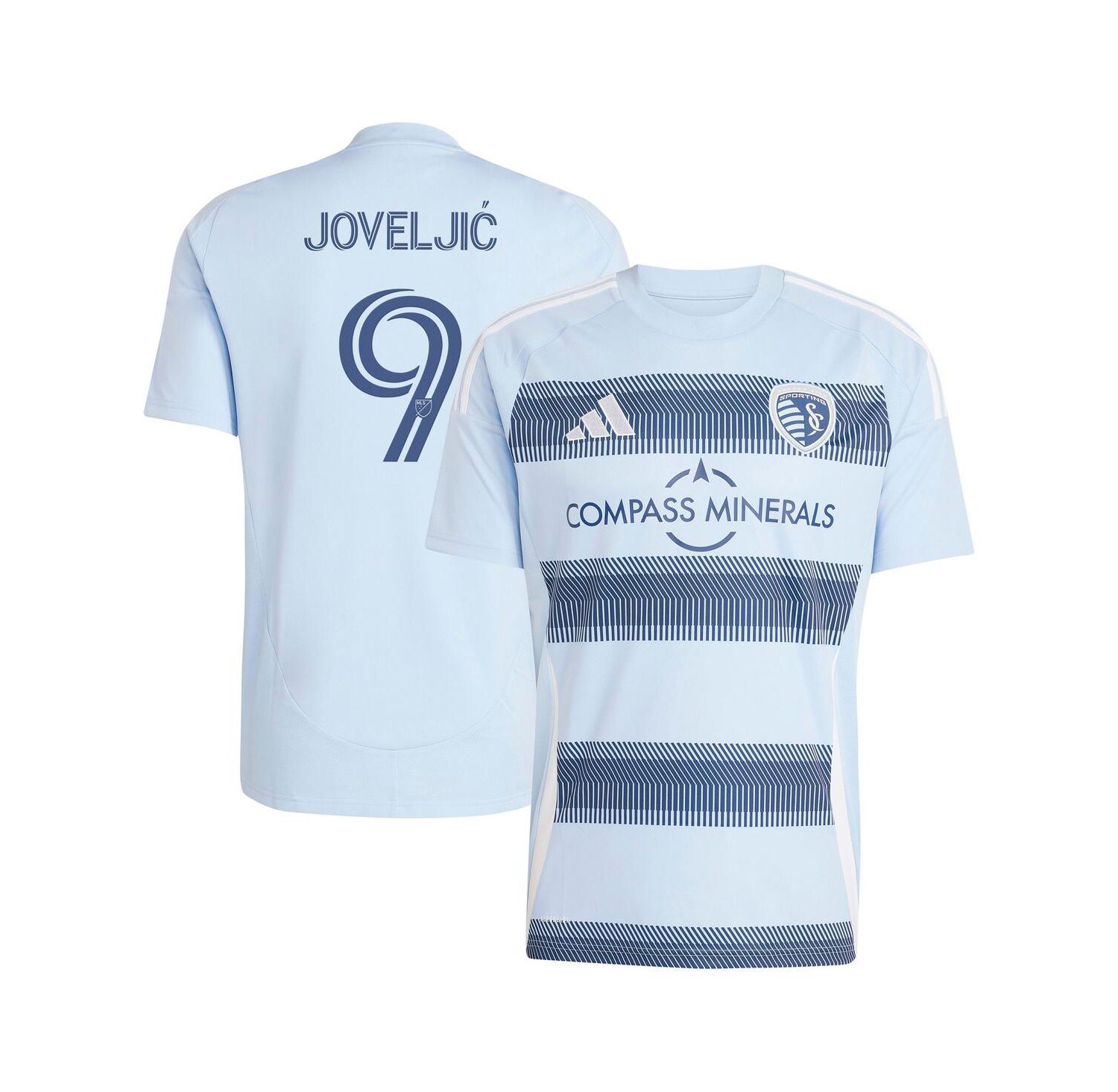 Men's Dejan Joveljic Light Blue Sporting Kansas City 2025 One KC Replica Player Jersey