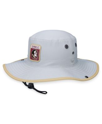 Top of the World - Men's Gray Florida State Seminoles Steady Bucket Hat