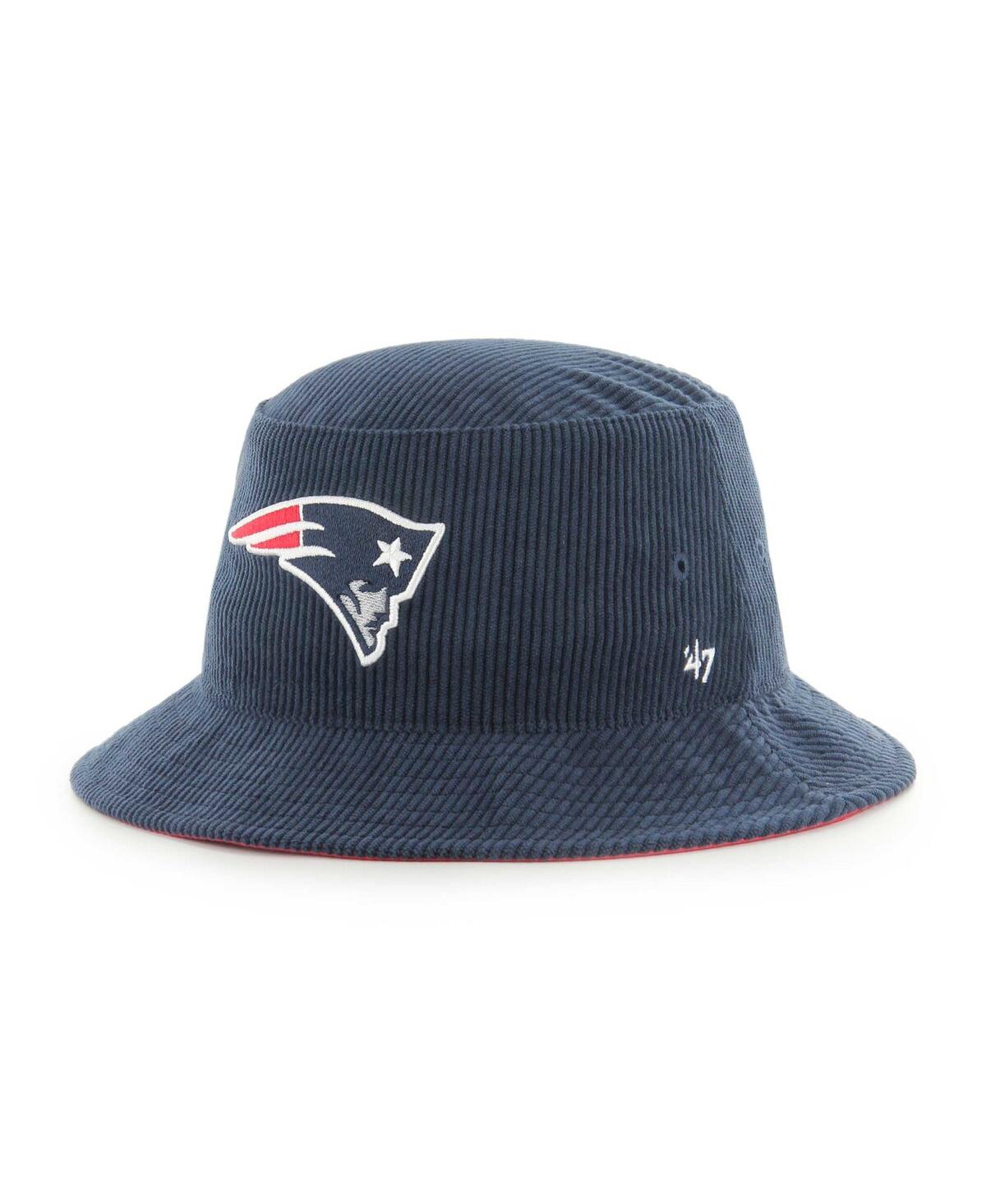 47 Brand Men's Navy New England Patriots Thick Cord Bucket Hat