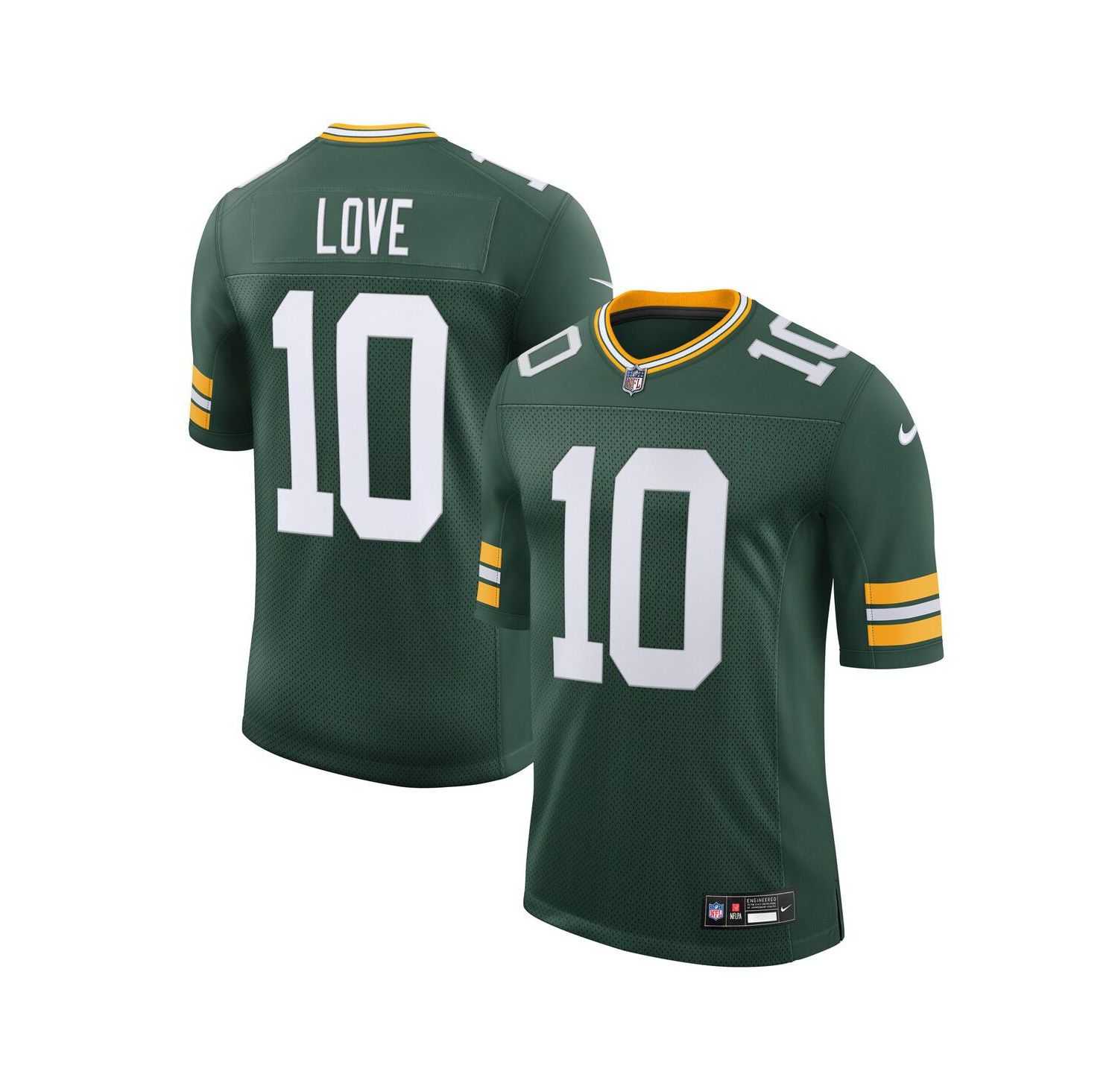 Men's Jordan Love Green Green Bay Packers Team Vapor Untouchable Limited Jersey