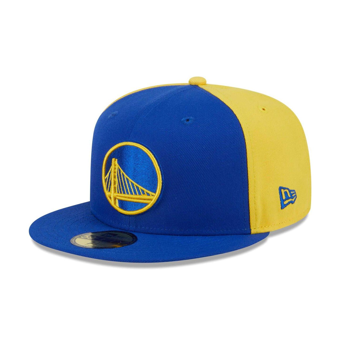 Мужская кепка New Era Royal/Gold Golden State Warriors Gameday Wordmark 59FIFTY Fitted Hat — фото 3