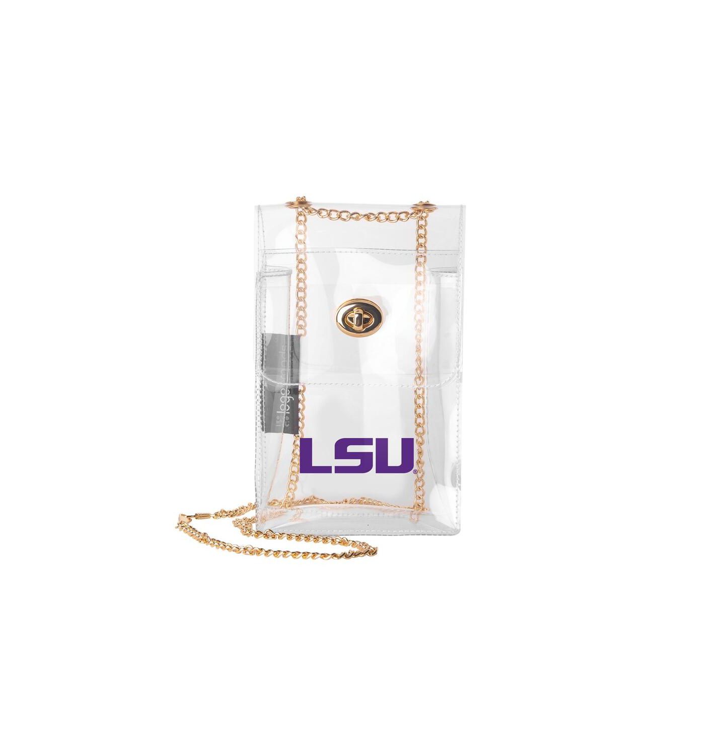 Женская сумка Logo Brands LSU Tigers Clear Essential Crossbody Purse — фото 1