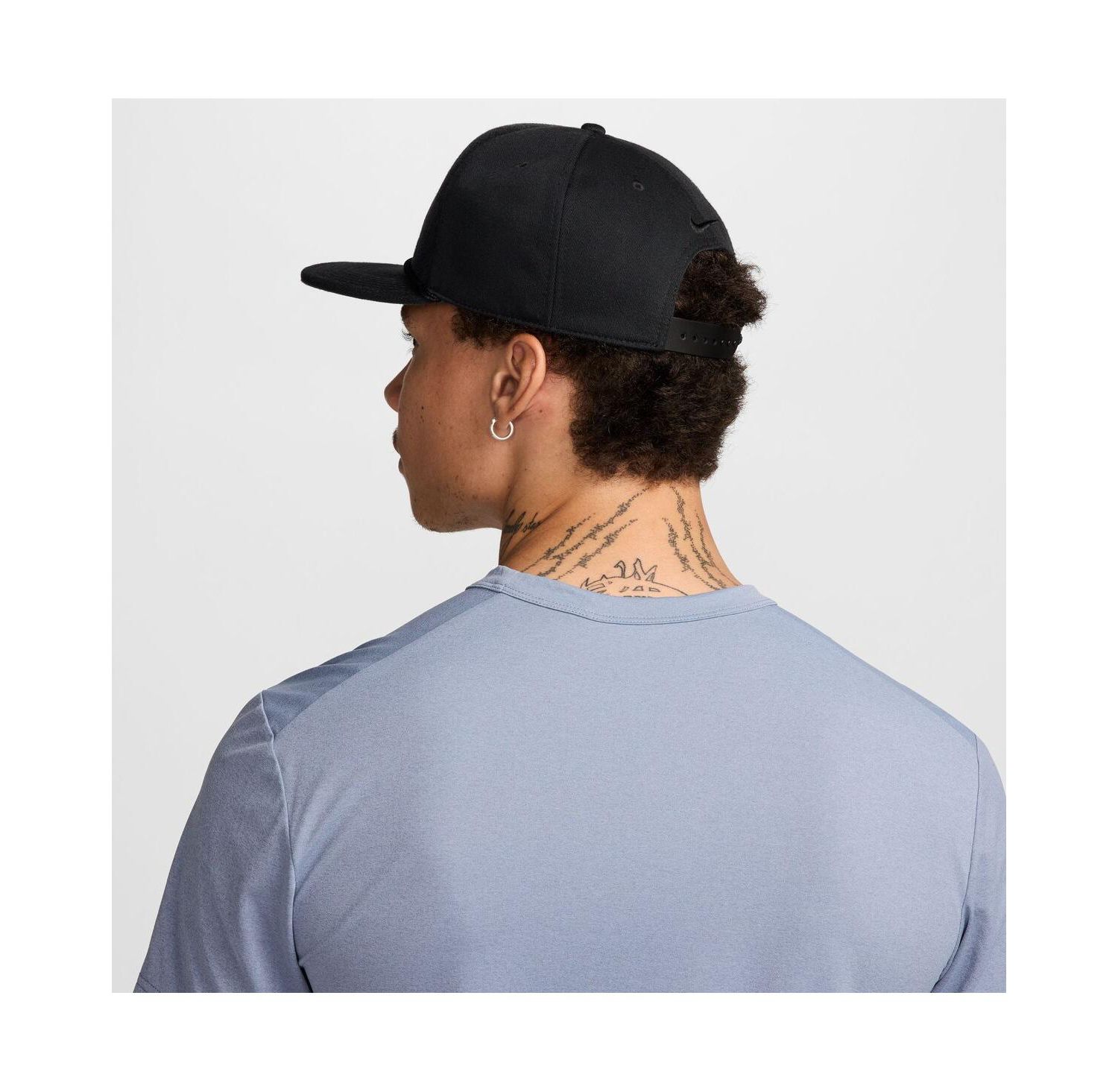 Men's and Women's Black Retro Pro Performance Snapback Hat