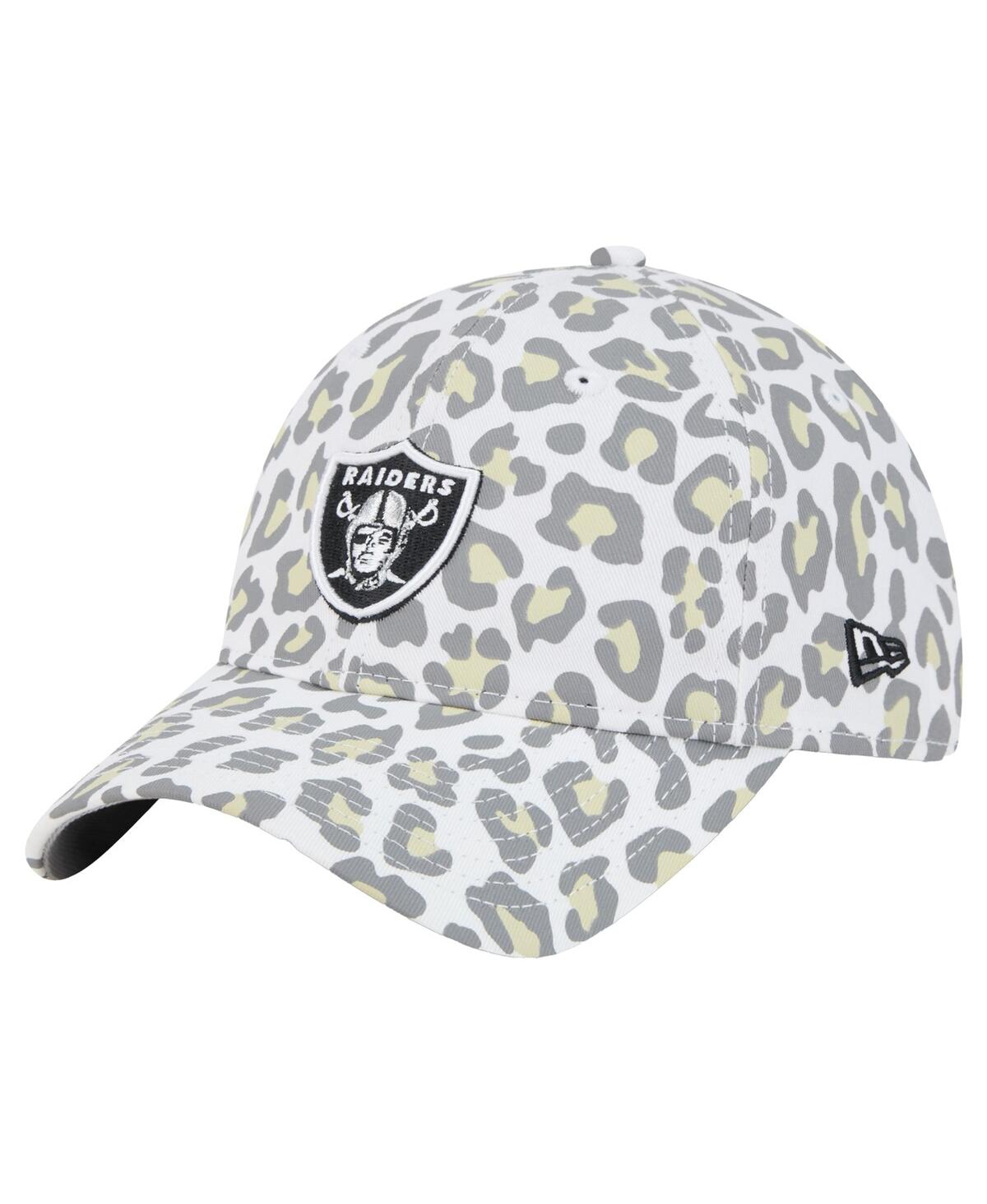 New Era Women's White Las Vegas Raiders Active Leopard 9twenty Adjustable Hat