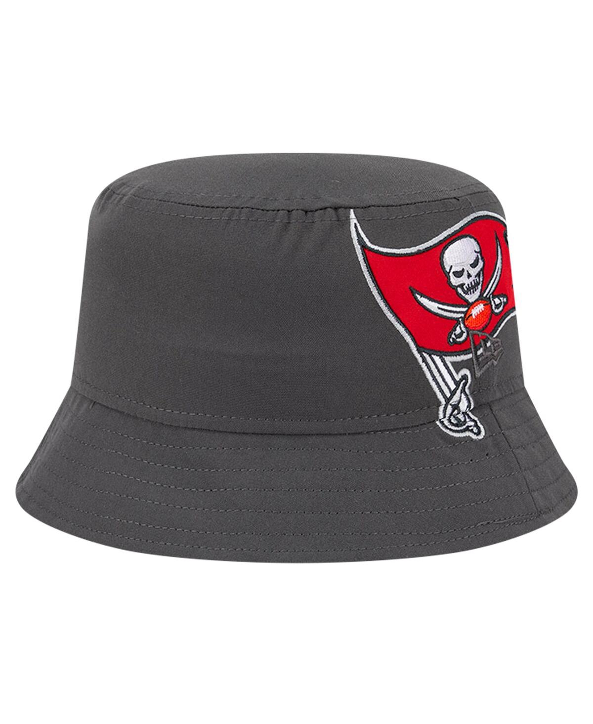 Shop New Era Men's Pewter Tampa Bay Buccaneers Helmet Bucket Hat