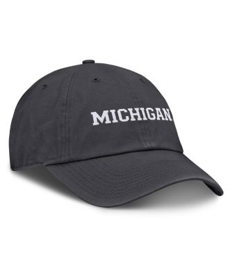 Men's Anthracite Michigan Wolverines Club Adjustable Hat