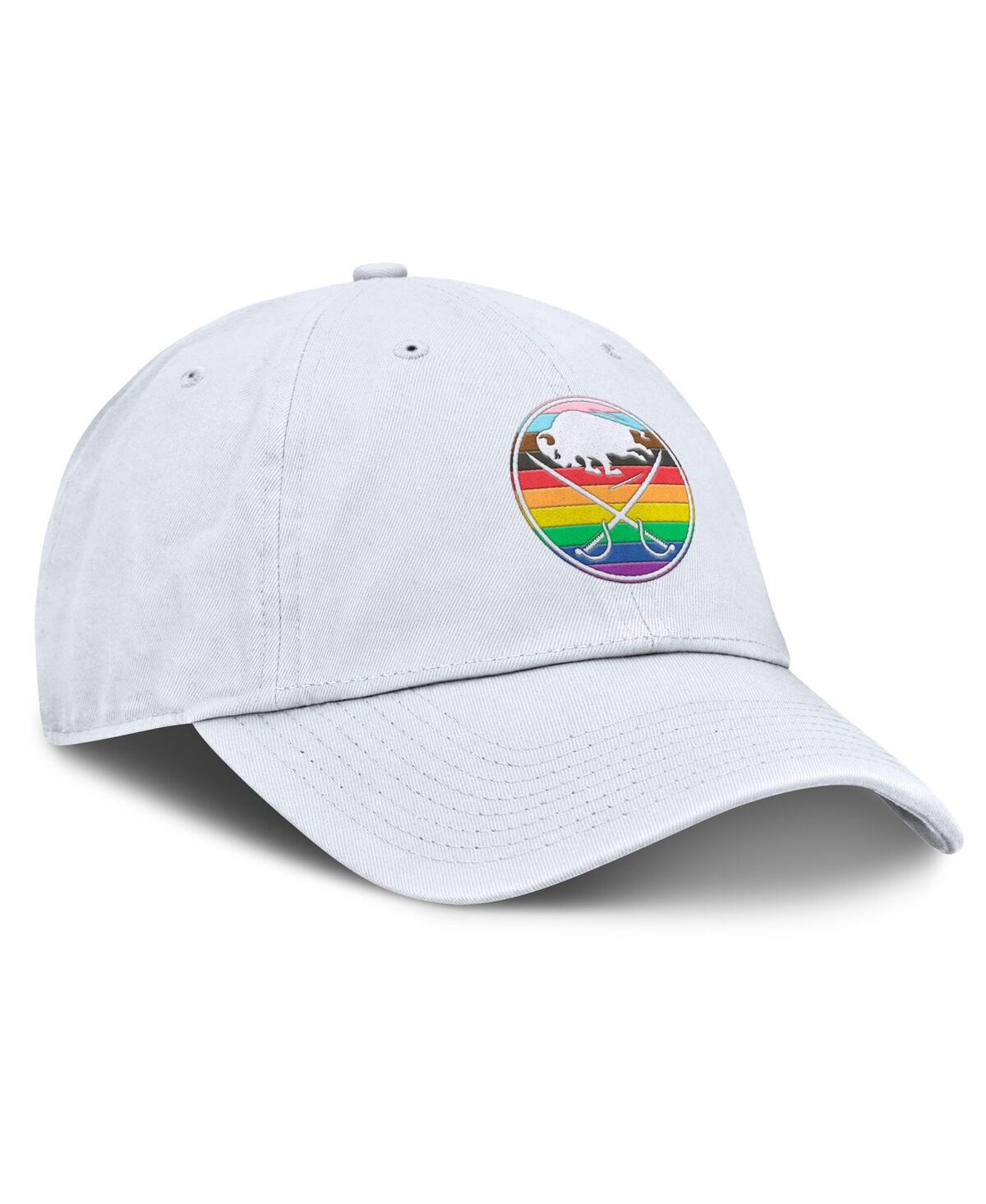 Fanatics Men's White Buffalo Sabres Pride Adjustable Hat