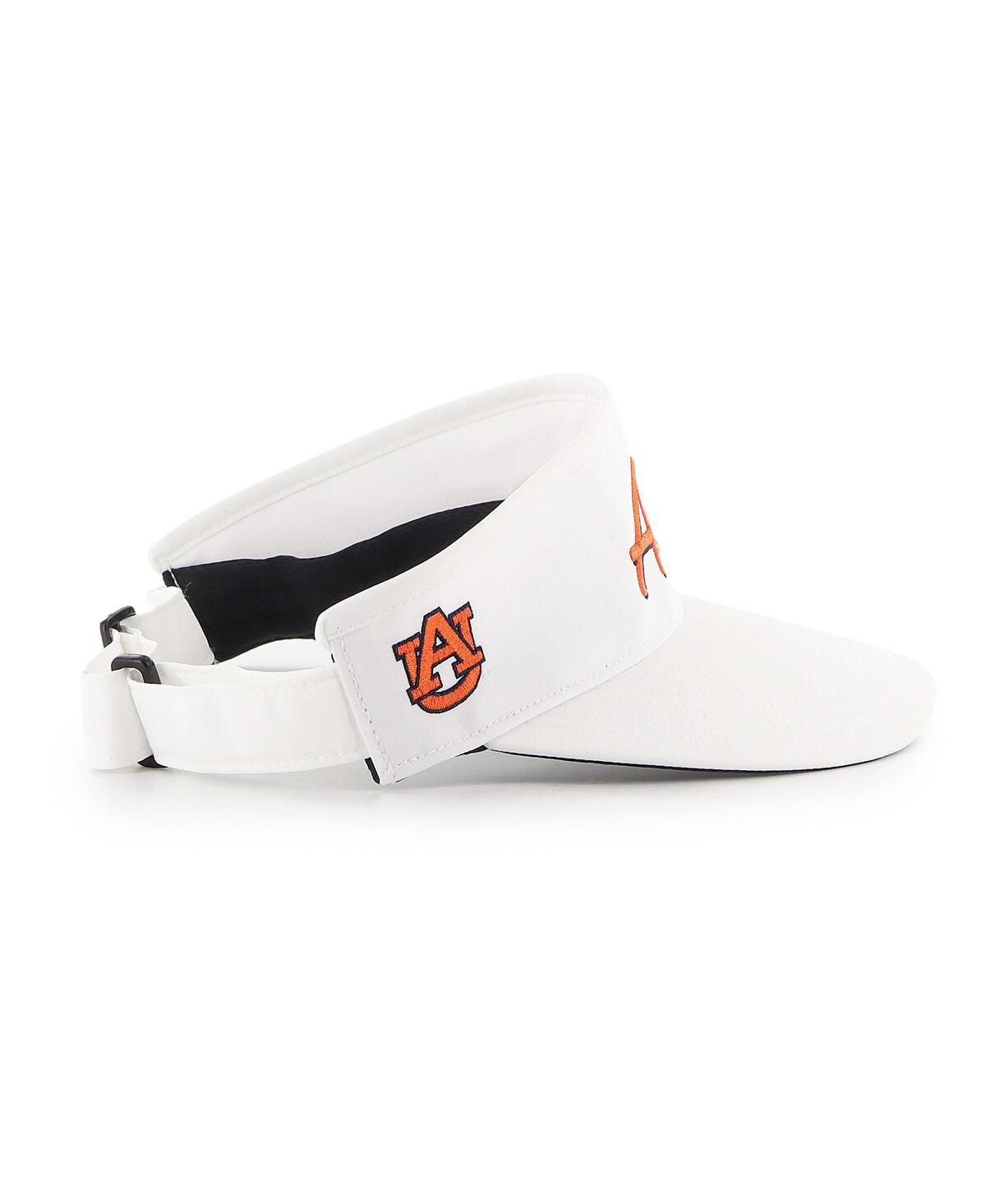 47 BRAND MEN'S WHITE AUBURN TIGERS MELBOURNE BRRR ADJUSTABLE VISOR 