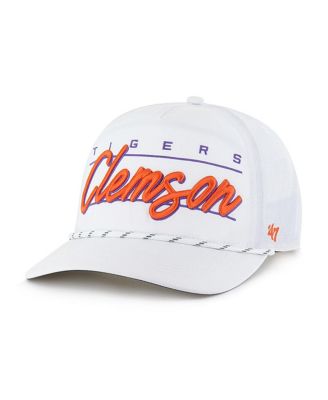 '47 Brand - Men's White Clemson Tigers Condor Hitch Brrr Adjustable Hat