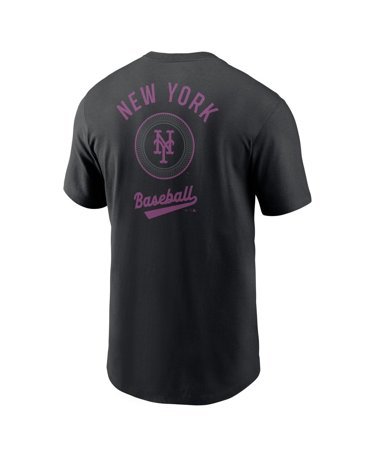 Nike Men's Black New York Mets 2025 City Connect T-shirt In Black