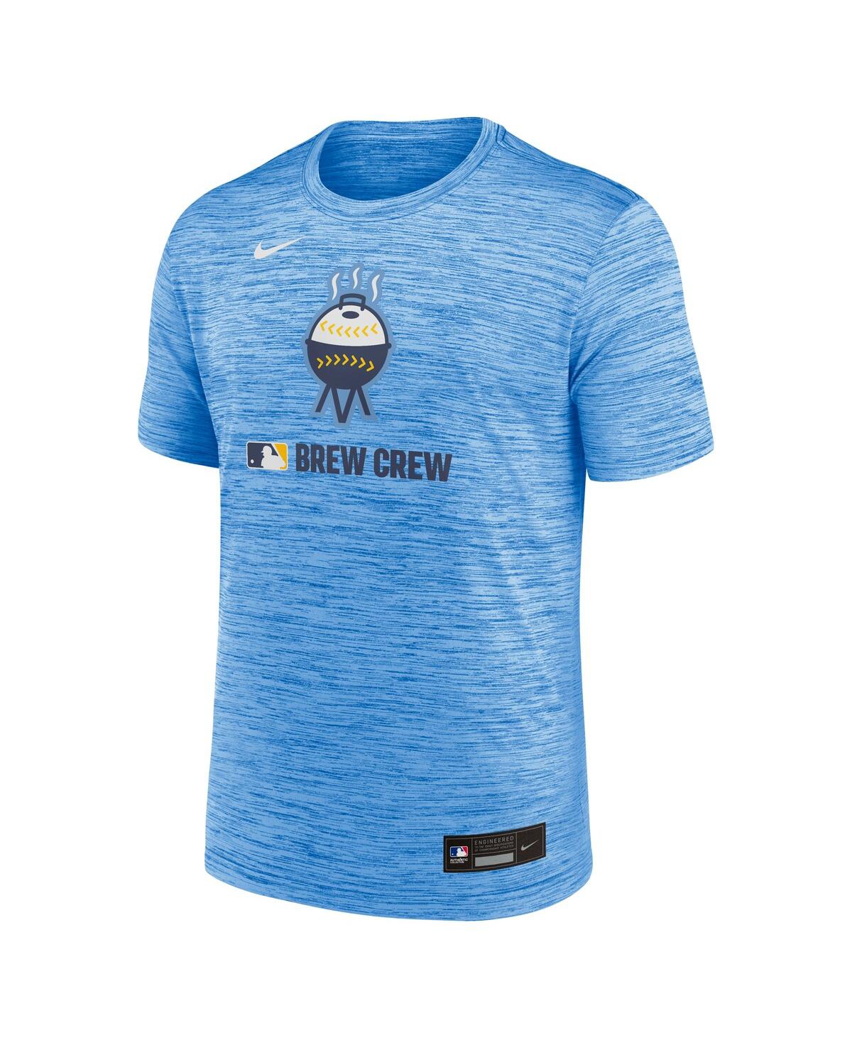 Nike Men's Powder Blue Milwaukee Brewers 2025 City Connect Authentic Collection Velocity Performance T-Shirt
