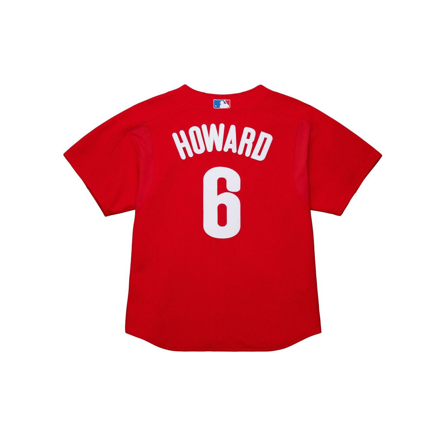 Men's Ryan Howard Red Philadelphia Phillies Cooperstown Collection Batting Practice Jersey