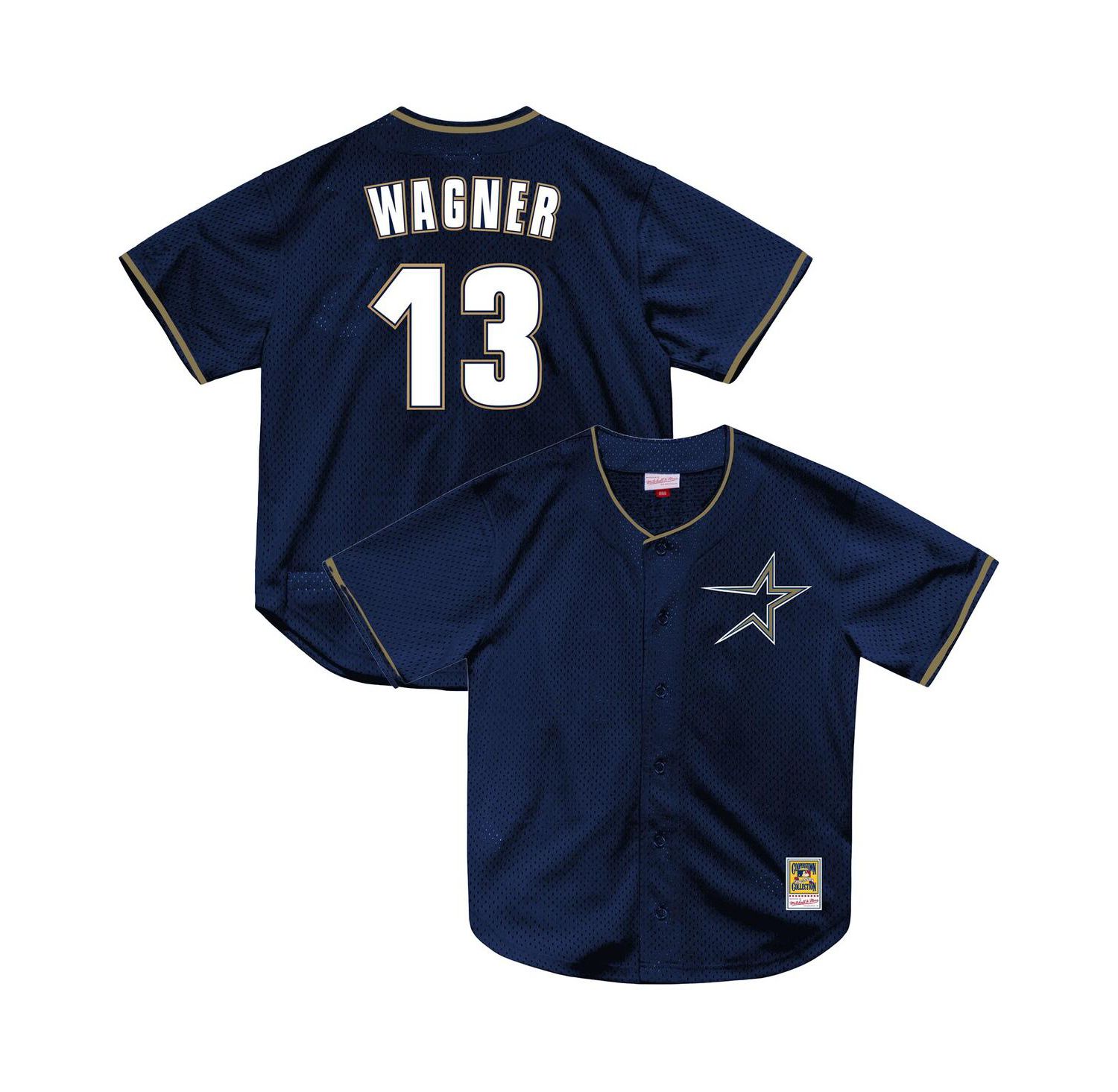 Men's Billy Wagner Navy Houston Astros Authentic Batting Practice Jersey