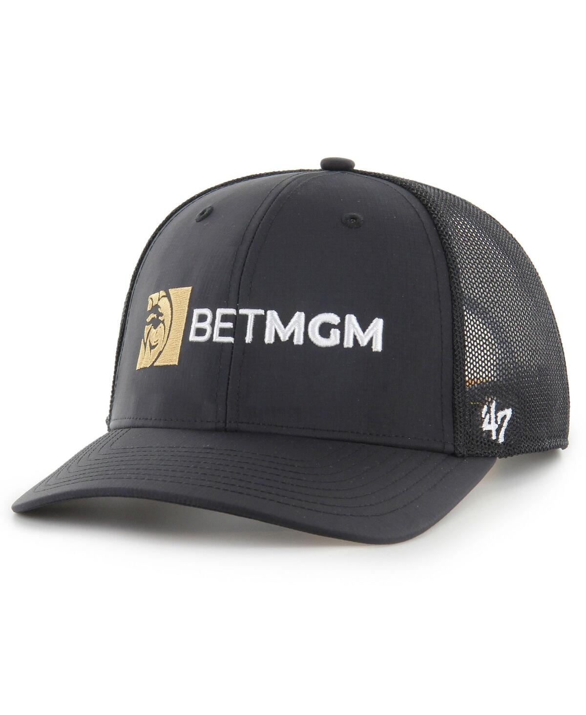 47 Brand Men's Black Kyle Busch Sure Shot Trucker Adjustable Hat