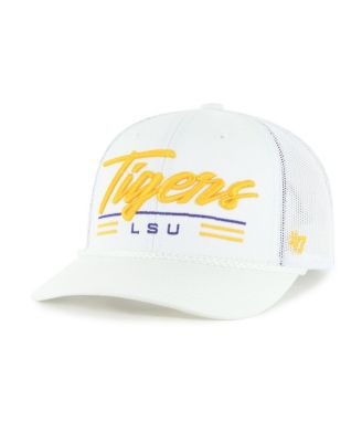 '47 Brand - Men's White LSU Tigers Garner Rope Trucker Adjustable Hat