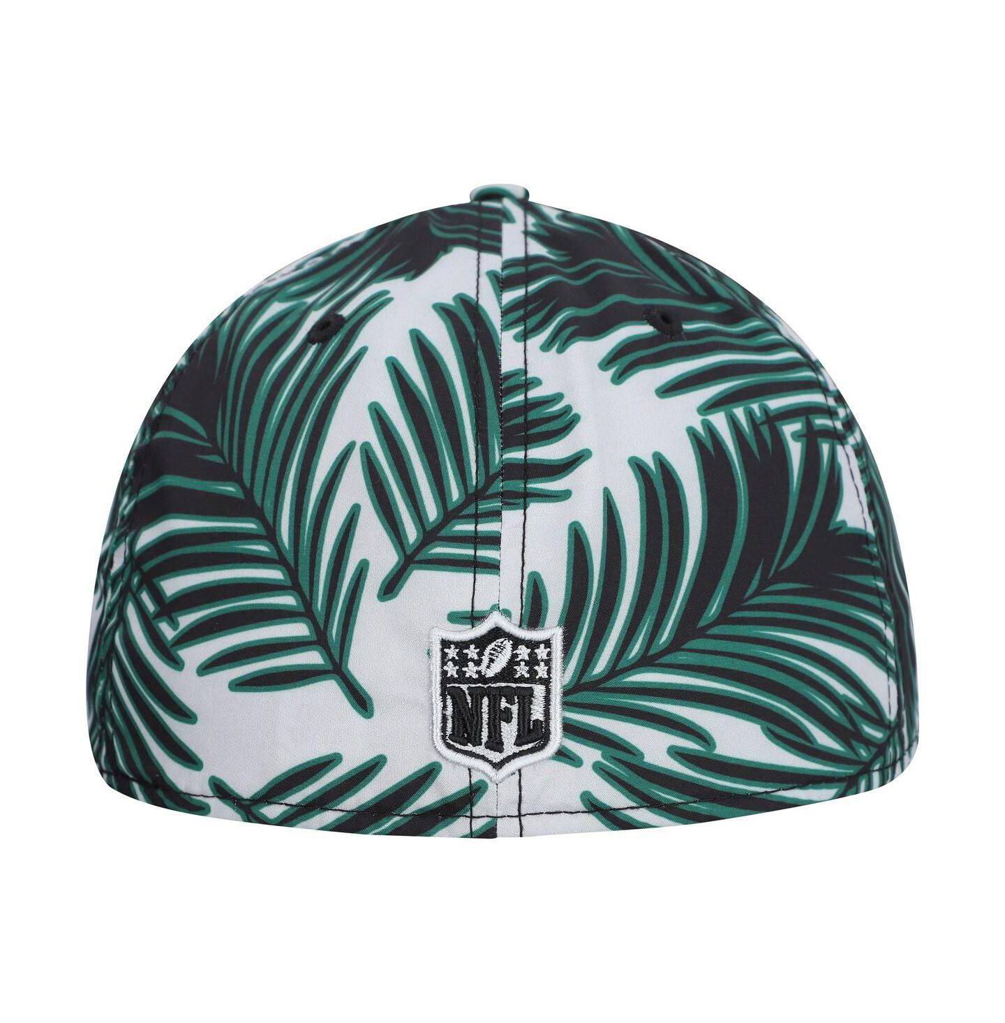 Мужская кепка New Era Gray New York Jets Palms 39THIRTY Flex Hat — фото 4