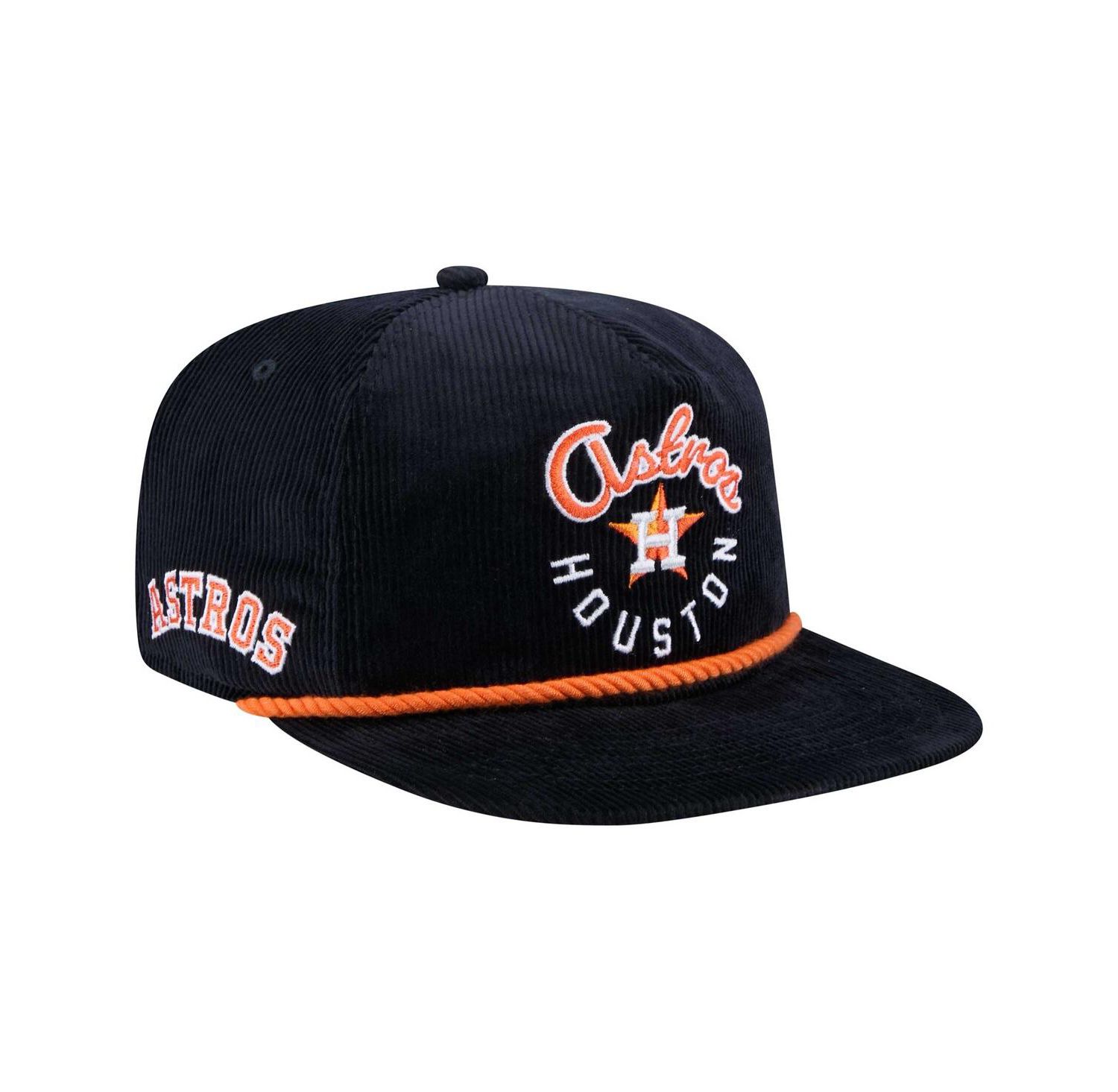Men's Navy Houston Astros Full Circle Corduroy Golfer Adjustable Hat