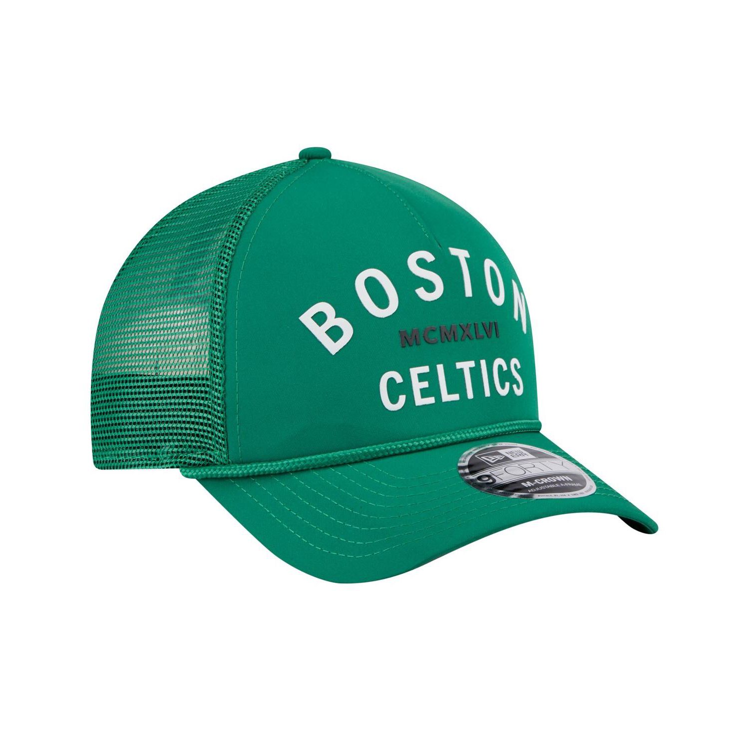 Men's Kelly Green Boston Celtics Minimalist A-Frame 9FORTY Trucker Hat