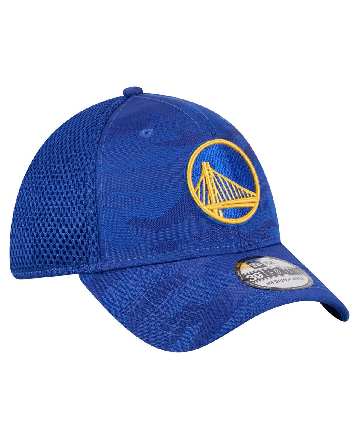 New Era Men's Royal Golden State Warriors Subtle Camo 39THIRTY Flex Hat
