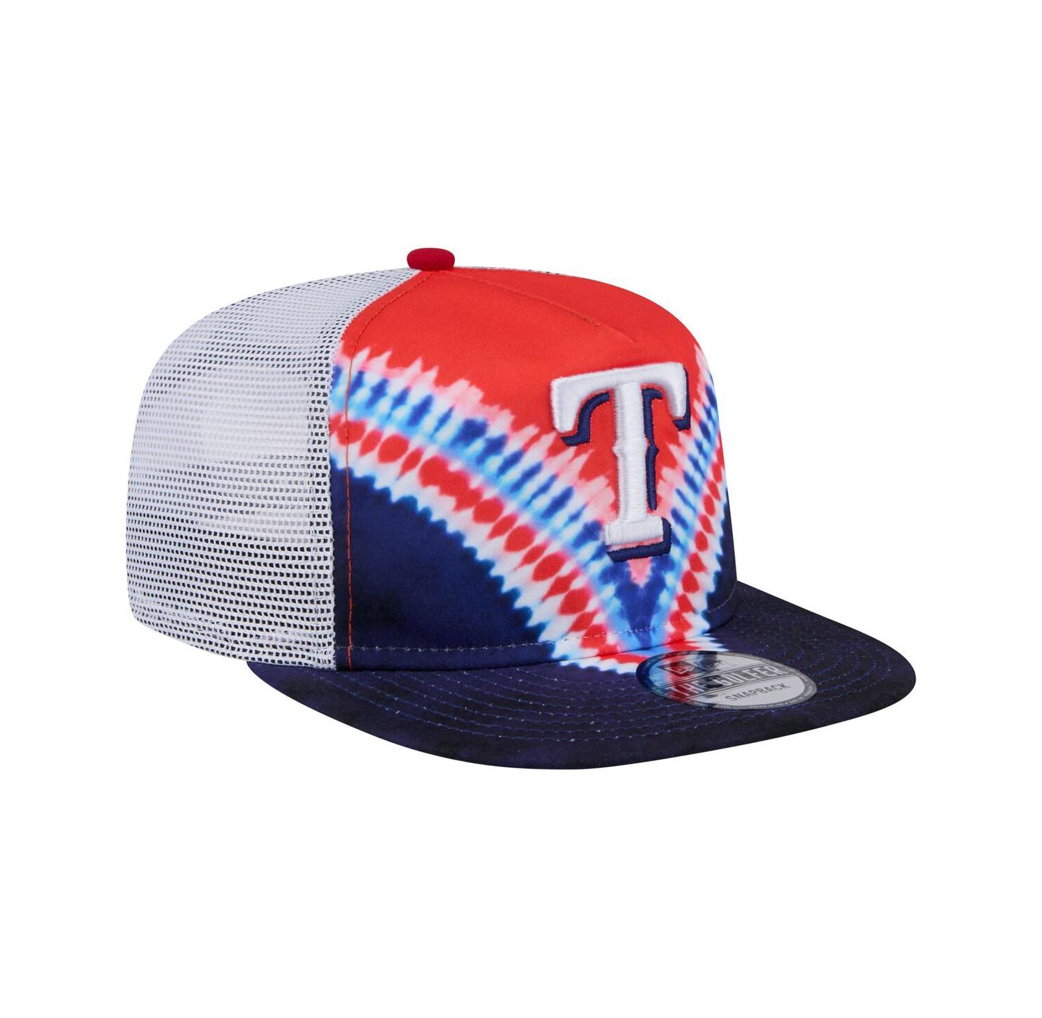 Men's Texas Rangers Tie-Dye Golfer Trucker Adjustable Hat