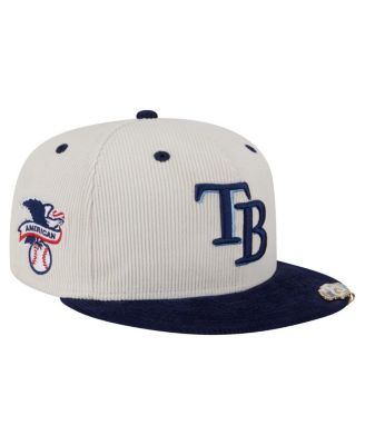 New Era - Men's Cream/Navy Tampa Bay Rays Two-Tone Corduroy 59FIFTY Fitted Hat