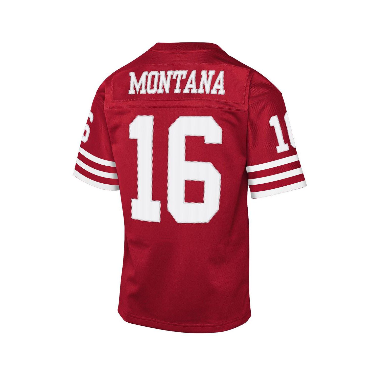 Big Boys and Girls Joe Montana Scarlet San Francisco 49ers 1990 Throwback Fashion Jersey