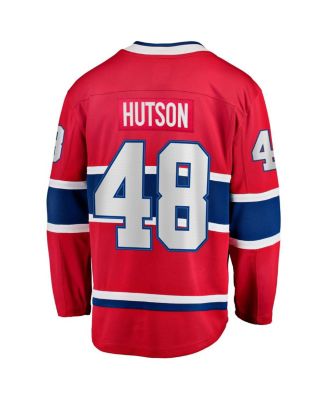 Men's Lane Hutson Red Montreal Canadiens Home Breakaway Jersey