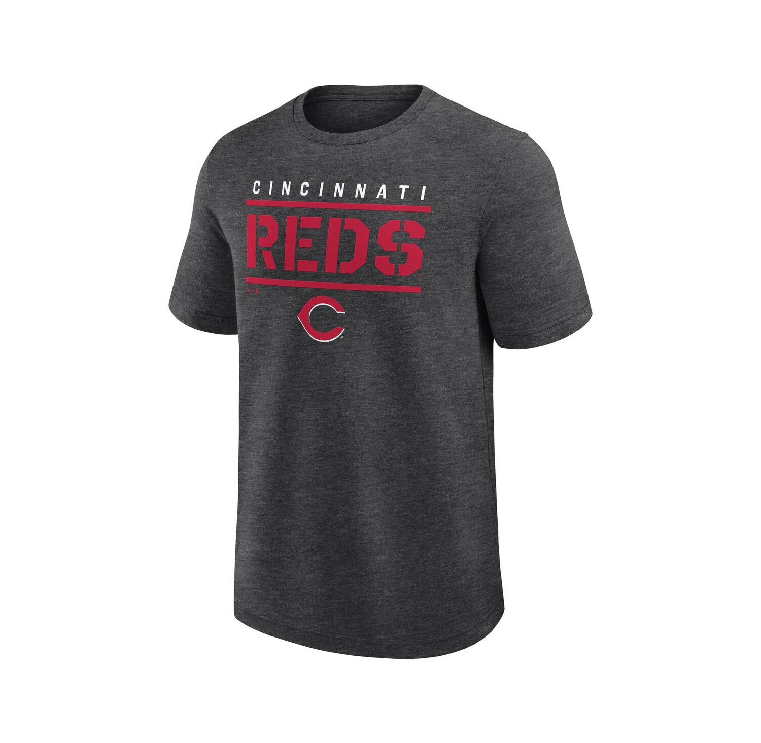 Men's Heather Charcoal Cincinnati Reds Top Notch T-Shirt
