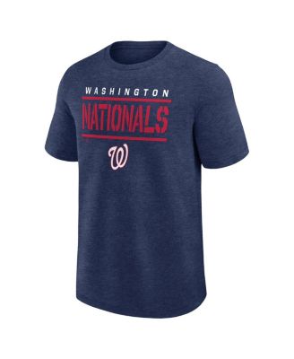 Men's Heather Navy Washington Nationals Top Notch T-Shirt