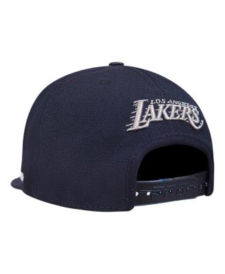 Men's Cream Los Angeles Lakers French Terry Snapback Hat