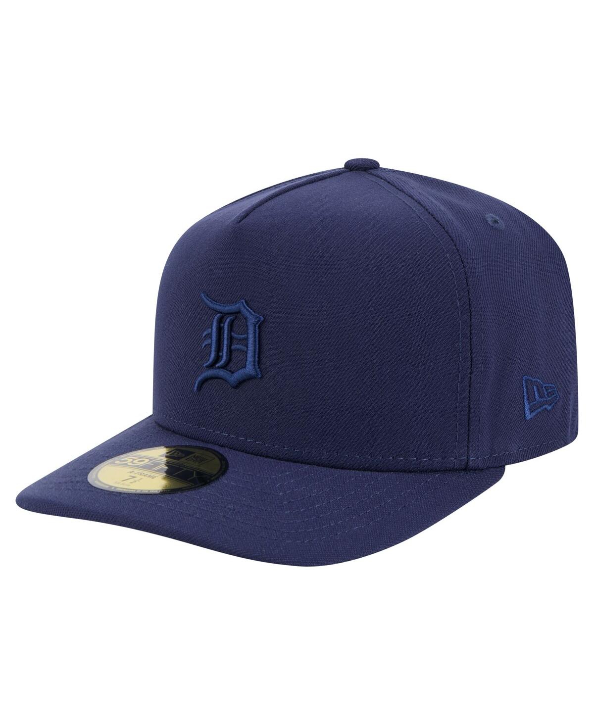 New Era Men's Navy Detroit Tigers Color Pack A-frame 59fifty Fitted Hat