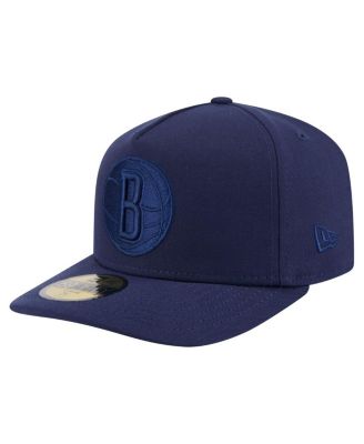 New Era - Men's Navy Brooklyn Nets Colorpack A-Frame Pinch Front 59FIFTY Fitted Hat