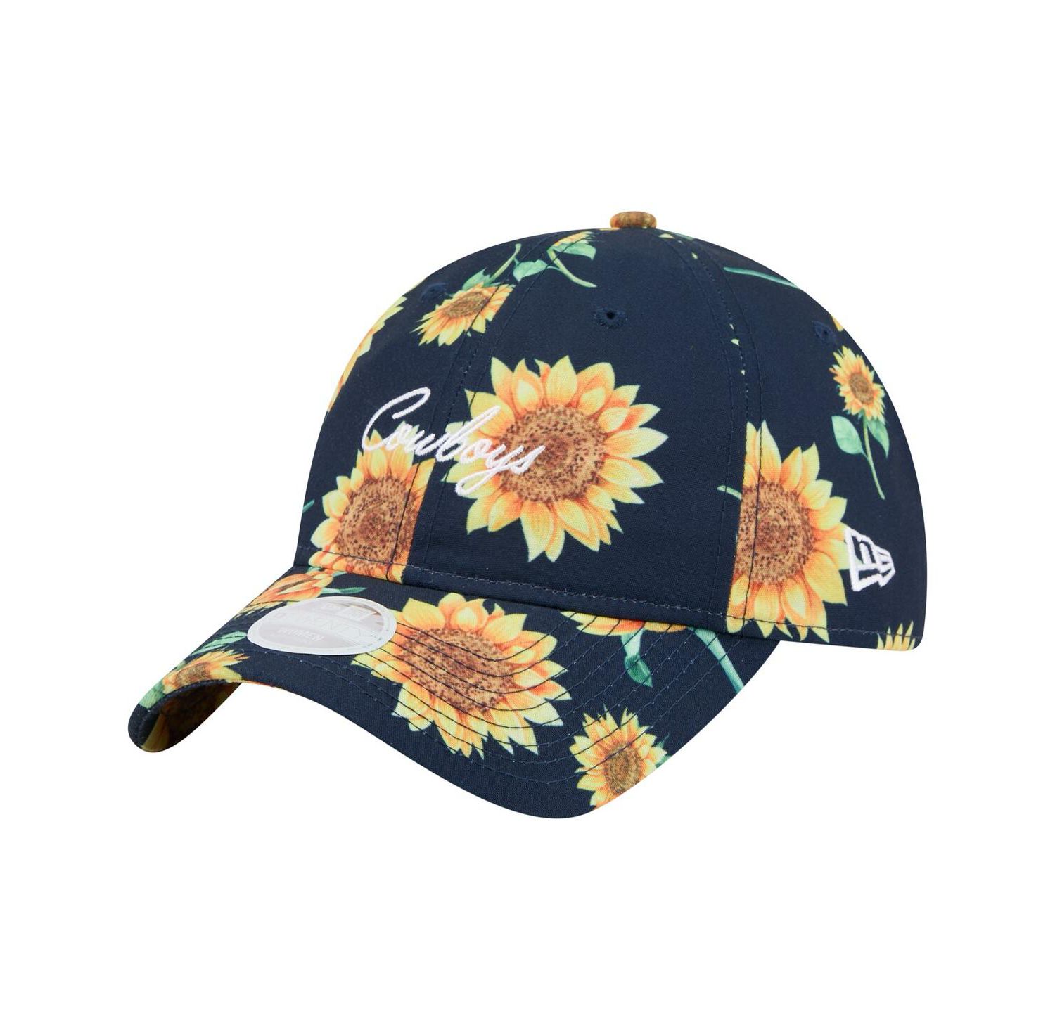 Women's Navy Dallas Cowboys Adventure Sunflower 9TWENTY Adjustable Hat