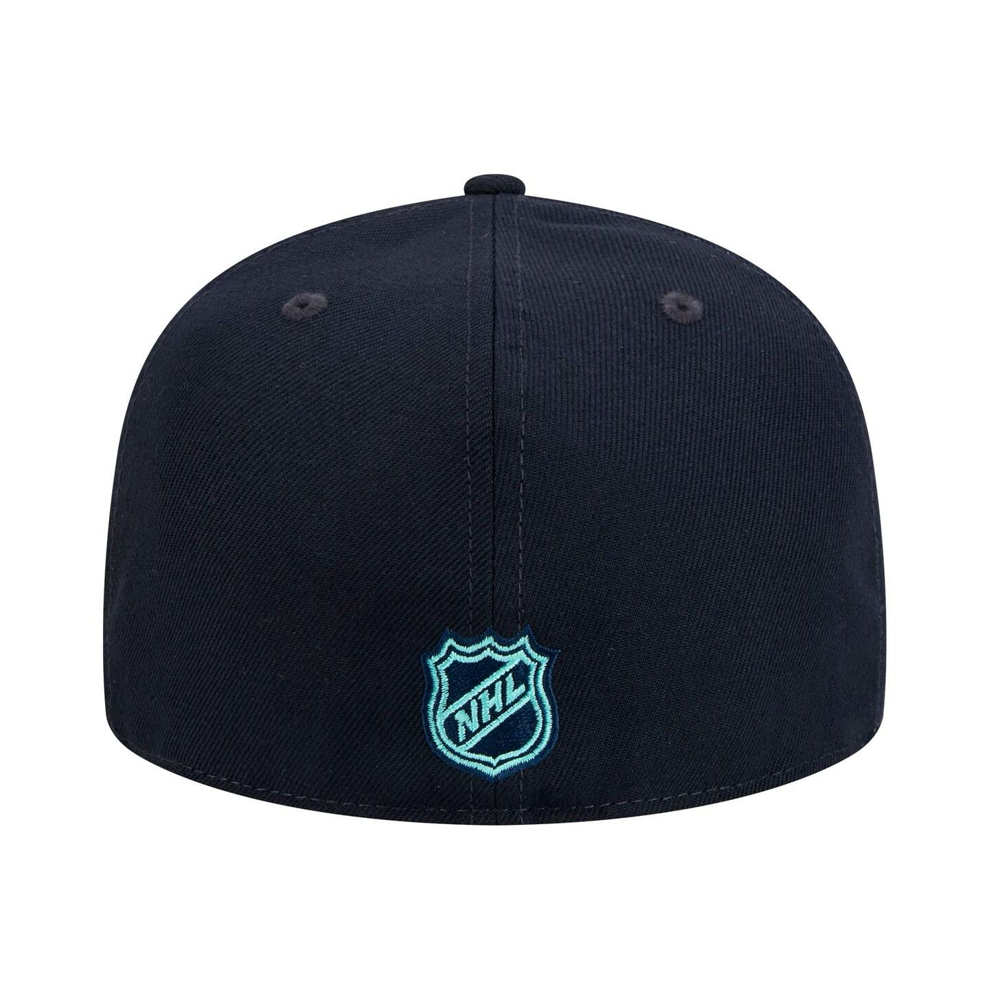 Мужская кепка New Era Deep Sea Blue Seattle Kraken Core 59FIFTY Fitted Hat — фото 4