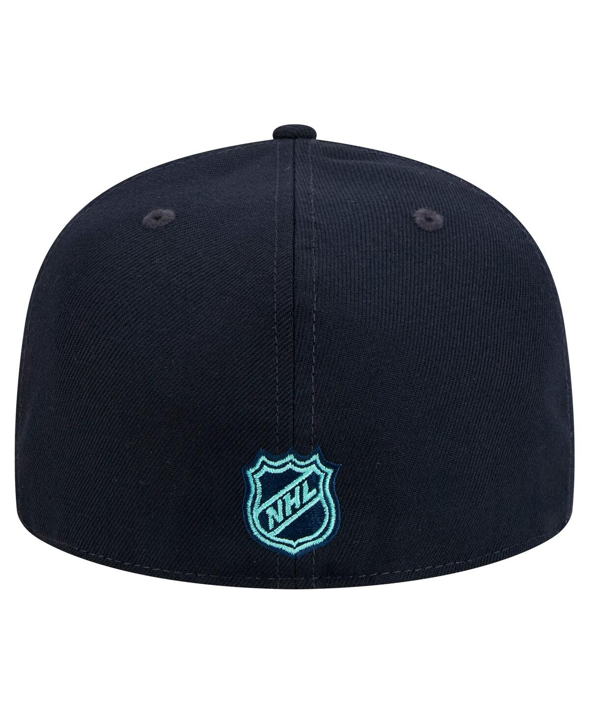New Era Men's Deep Sea Blue Seattle Kraken Core 59fifty Fitted Hat