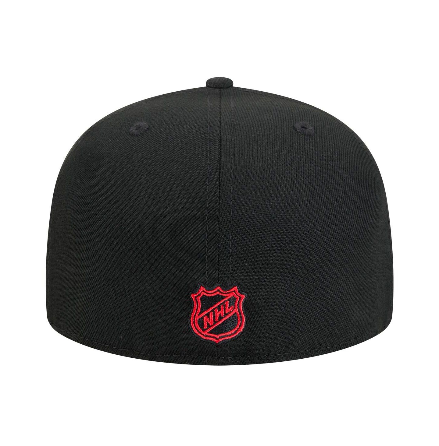 Мужская кепка New Era Black Buffalo Sabres Core 59FIFTY Fitted Hat — фото 4