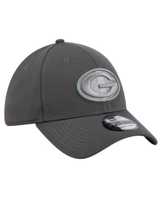 Men's Graphite Green Bay Packers Main 39THIRTY Flex Hat