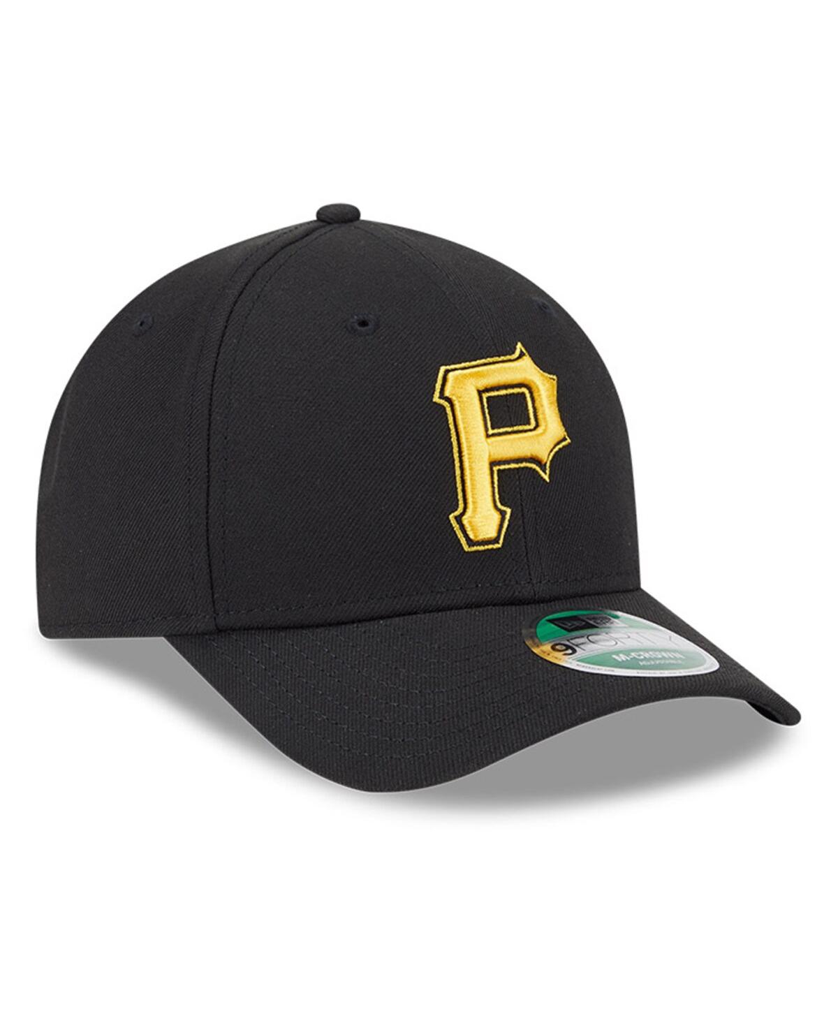NEW ERA MEN'S BLACK PITTSBURGH PIRATES PLAYER REPLICA 9FORTY ADJUSTABLE HAT 