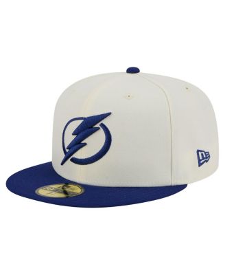 New Era - Men's White Tampa Bay Lightning Chrome Two-Toned 59FIFTY Fitted Hat