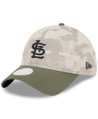 Women's Light Beige/Olive St. Louis Cardinals 2025 Armed Forces Day 9TWENTY Adjustable Hat
