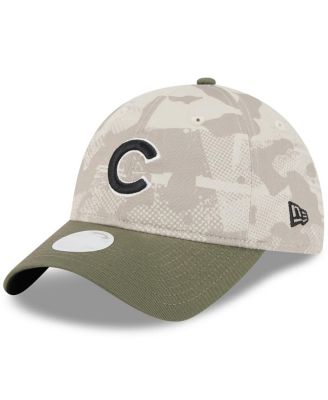 Women's Light Beige/Olive Chicago Cubs 2025 Armed Forces Day 9TWENTY Adjustable Hat
