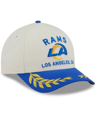 Men's Cream/Royal Los Angeles Rams 2025 NFL Draft 9FORTY A-Frame M-Crown Adjustable Hat