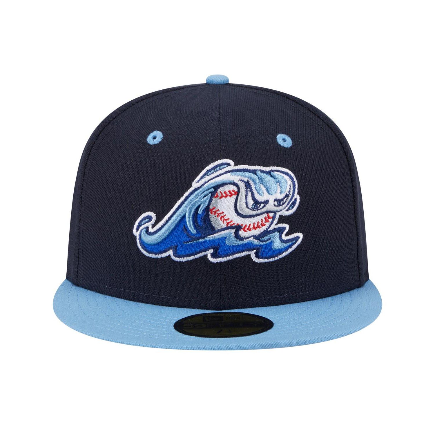 Men's Navy/Light Blue West Michigan Whitecaps Authentic Collection 59FIFTY Fitted Hat